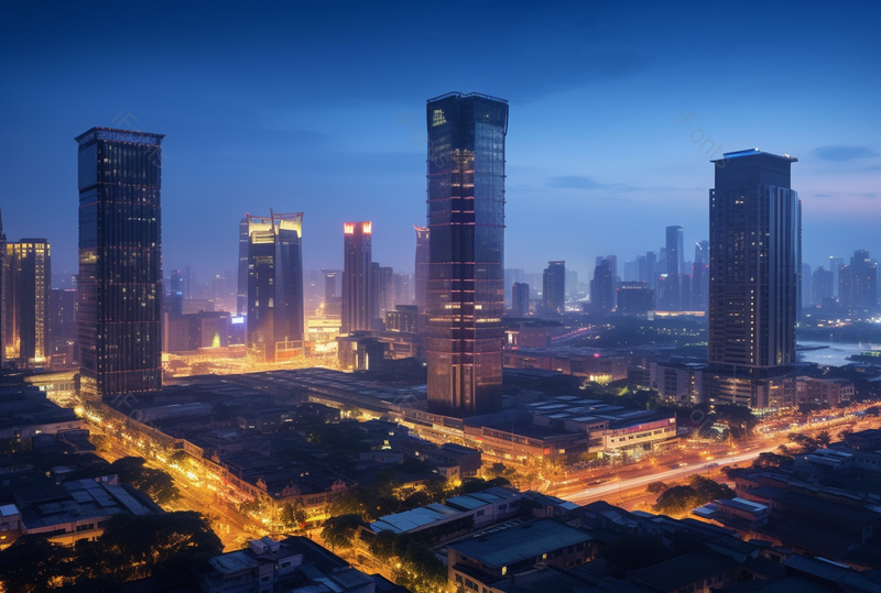 远景城市建筑夜晚风景全景拍摄,高清,摄影图,摄影图片,图片大全,摄影图免费下载